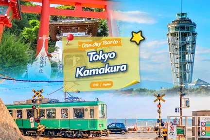 [Kamakura｜Train Experience] Kamakura Great Buddha & Kamakura Tram Experience & Kamakura High School & Enoshima & Tsurugaoka Hachimangu Shrine & Komachi-dori Tokyo Kamakura Day Tour (Departing from Tokyo)