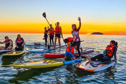 Sunrise & Sunset Stand Up Paddle Boarding Experience with Private Transfer in Kota Kinabalu