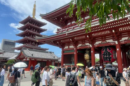 跟随当地导游，徒步探索东京、浅草寺及周边街区