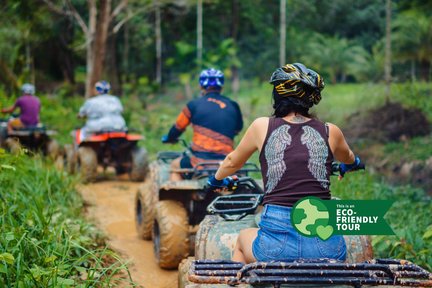 Excursion d'une journée complète à Phuket Adventure : balade en VTT, tyrolienne, ville de Phuket