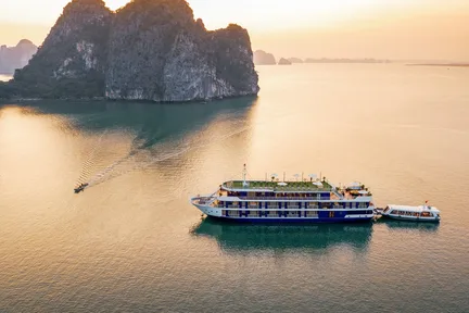 Dragonbay Premium 2天1夜游船：下龙湾和兰哈湾之旅