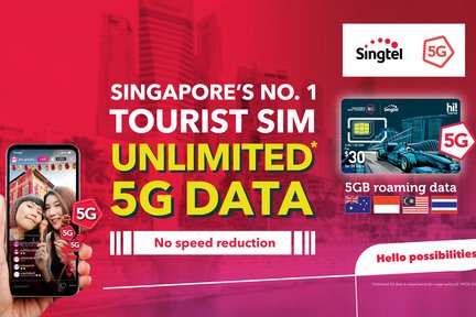 Singtel 5G/4G Singapore SIM Card (SG Airport & City Pick Up)