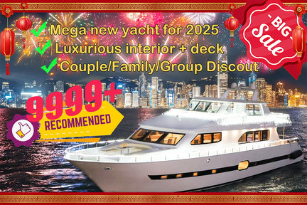 Sunset/Night Cruise of Victoria Harbor - Luxury Yacht (Termasuk Snack dan Minum Sepuasnya + Pemotretan)