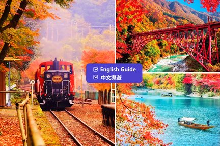 Autumn Leaves Season | Kyoto Arashiyama & Sagano Train (Optional Experience) & Sanzen-in Temple Day Tour | Depart from Osaka/Kyoto