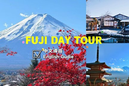 Mt. Fuji Classic Day Tour｜Arakurayama Park + Oshino Hakkai + Gotemba Outlets/Hot Springs (Choose One) with Free Fuji Specialty Izumi Kusa Mochi