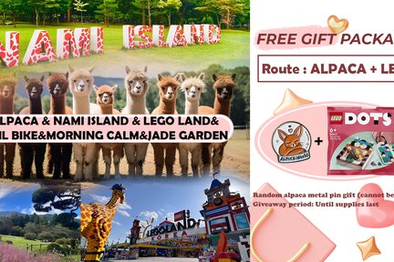 Alpaca World & Nami Island & Gangchon RailBike & Petite French Village & Legoland Tagestour