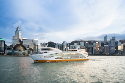 Oriental Pearl Harbour Cruise di Hong Kong | Victoria Harbor 360-Degree Sea Open-Air Buffet Luxury Cruise Tour