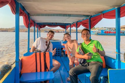 Kampong Phluk Floating Village Bootstour bei Sonnenuntergang mit der Vespa