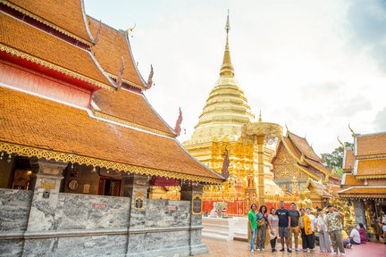 ทัวร์เชียงใหม่เต็มวัน: สัมผัสช้าง, วัดผาลาด และดอยสุเทพ