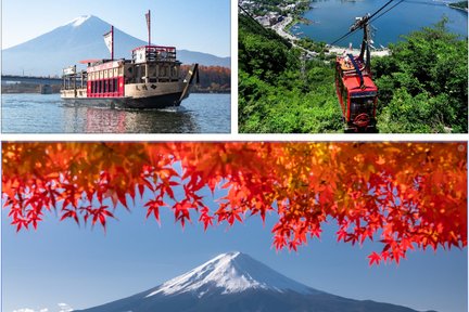 Da Tokyo: 5a stazione del Monte Fuji e tour in autobus del Lago Kawaguchi