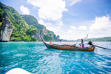 From Phi Phi: Full Day Snorkeling Trip by Longtail Boat