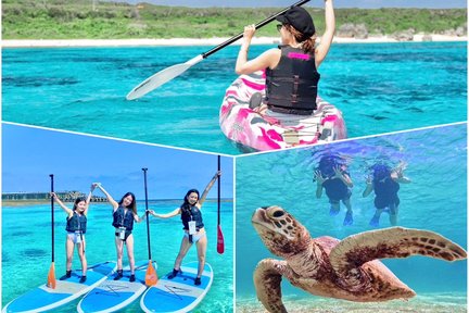 Pengalaman Sehari/Separuh Hari Snorkeling Bersama Penyu, SUP Pantai & Berkanu di Miyakojima (Okinawa)