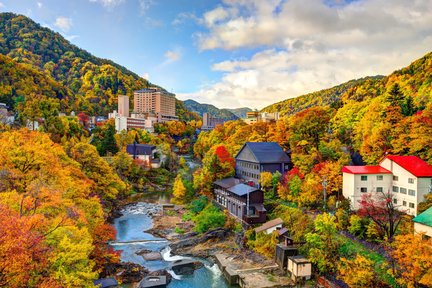 豊平峡＆定山溪＆洞爷湖＆昭和新山＆羊蹄山名水公园一日游｜札幌出发