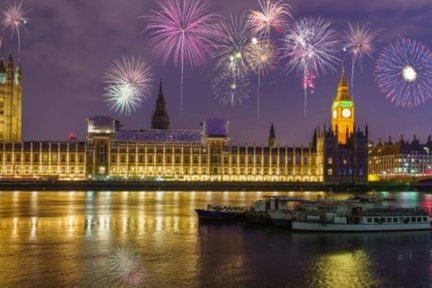 River Thames New Year's Eve cruise on London Rose in London