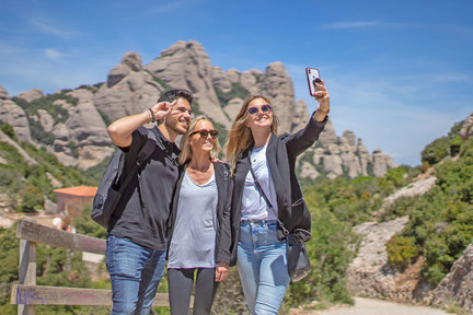 Montserrat with Funicular and NaturalPark Hiking Tour from Barcelona