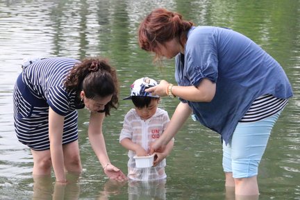 화롄｜타치카와 양어장｜조개 만지기 체험