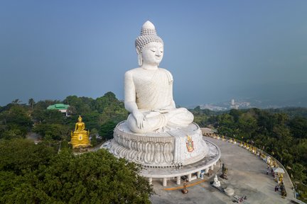 Lawatan Berpandu ke Big Buddha, Wat Chalong dan Kawasan Bandar di Phuket