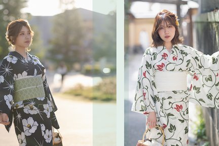 Noleggio kimono nel tempio Kiyomizu di Kyoto