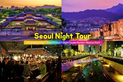 Gwangjang Market, Royal Palace, Naksan Park - Seoul Night Tour