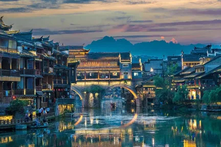 Depart from Zhangjiajie to visit the ancient town of Fenghuang and Furong Town for a day trip