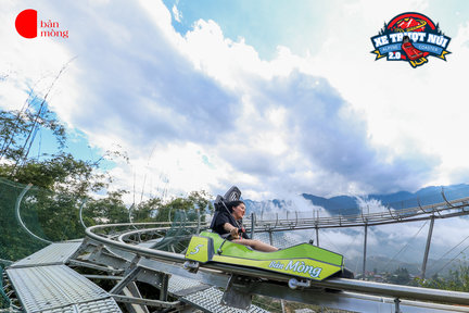 沙坝 Mong 村庄高山云霄飞车体验