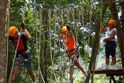布吉泰山冒险公园飞索体验