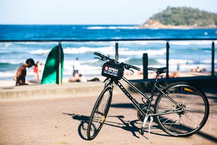 Visite à vélo de la plage de Manly et d'une croisière au coucher du soleil