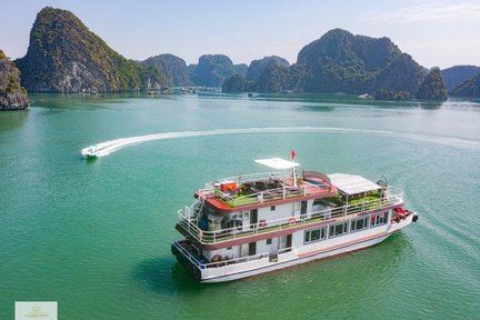 [เส้นทางใหม่] ทัวร์ล่องเรือที่ฮาลองเบย์และลันฮาเบย์หนึ่งวัน โดย D'Charme Cruise