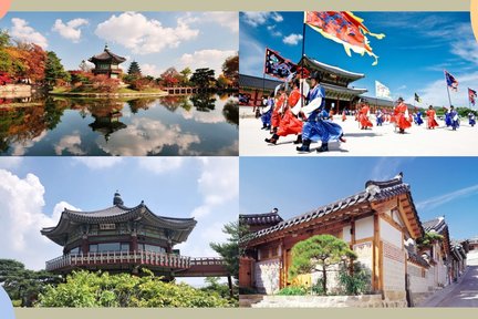 Gyeongbok Palace, Bukchon Village, and Gwangjang Tour in Seoul