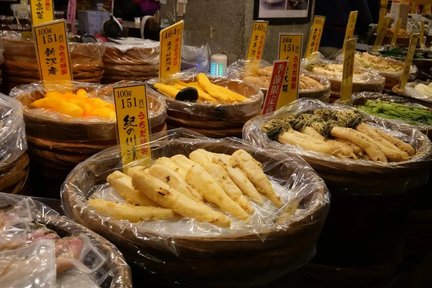 Visite gastronomique à pied d'une demi-journée du marché Nishiki à Kyoto