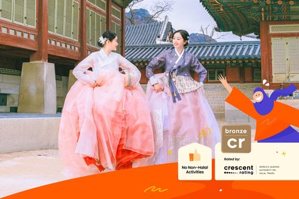 Hanbok Rental with Korean Hairstyling at Hanboknam Gyeongbokgung