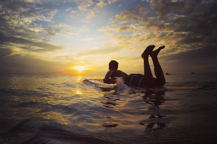 Surfing Lesson at Legian Beach in Bali