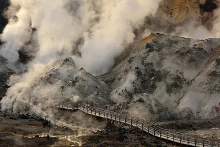 日本北海道登别地狱谷+昭和新山+洞爷湖一日游 (札幌、洞爷湖出发)