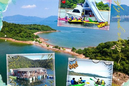 Tai Po Ma Shi Chau Geopark+Angeln+Yachtrutsche, schwimmendes Schwimmbad und Kanu