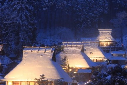 Miyama Snow Lantern Festival Day Tour from Osaka/Kyoto