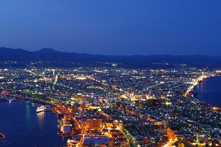 Visite guidée nocturne du mont Hakodate en bus