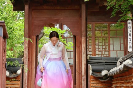 Trải Nghiệm Cho Thuê Hanbok Công Chúa và Chụp Ảnh Nhanh