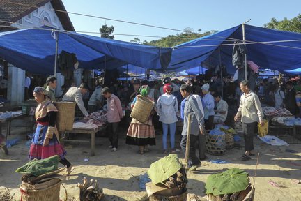 박하 시장 & 반포 마을 일일 투어 (사파 출발)