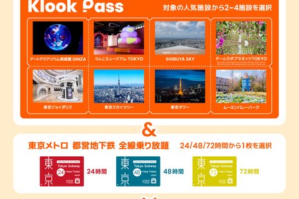 Klookパス東京 & Tokyo Subway Ticket