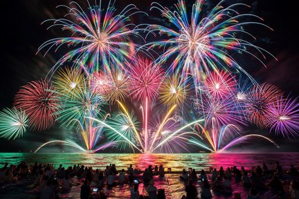 지정석에서 관람하는 비와호 불꽃놀이 축제 당일 버스 투어