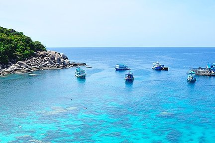 Koh Tao and Koh Nangyuan Tour dengan Snorkeling Naik Catamaran dari Samui