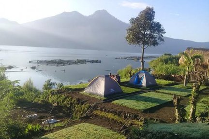 Kintamani Lakeside Camping With Optional Sunrise Trekking, Hot Spring, Cycling, And 4WD Jeep Sunrise