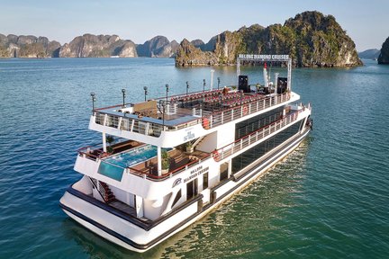 [Ruta 2] Excursión de un día a la bahía de Ha Long en un crucero de lujo Diamond de 5 estrellas