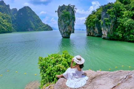 James Bond Island Odyssey: Phang-Nga Bay Adventure in Long Tail Boat