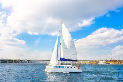 Yeosu Yacht Sailing Experience on a Catamaran