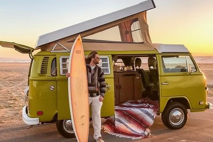 Surf Tour in a Vintage VW Van at Malibu Beach