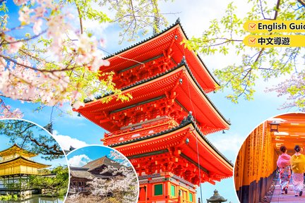 Golden Pavilion Temple,Kiyomizu Temple,Fushimi Inari Taisha Day Tour