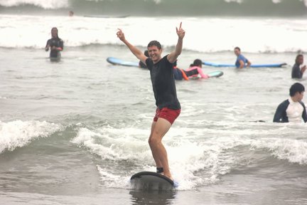 Surfing Lesson at Legian Beach by 7Surf Bali