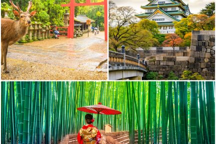 Osaka, Kyoto and Nara 3-Day Private Trip