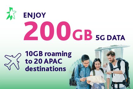 StarHub 5G/4G Singapore SIM Card (SG Airport Pickup)